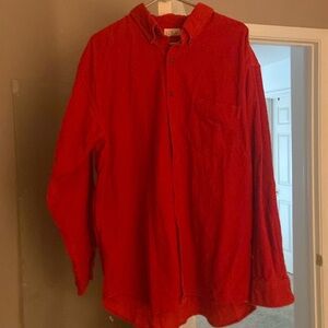 J. Crew vintage Red button down corduroy shirt